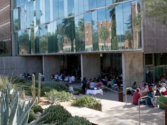 2015 Holiday Luncheon Outside Optics Building