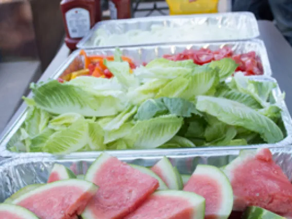 buffet table