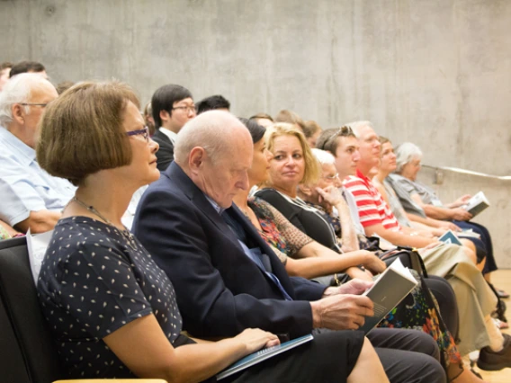 scholarship ceremony audience