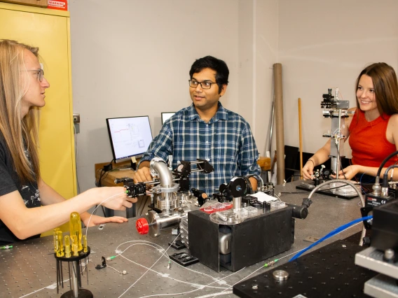 students working in Dal Wilson's Lab