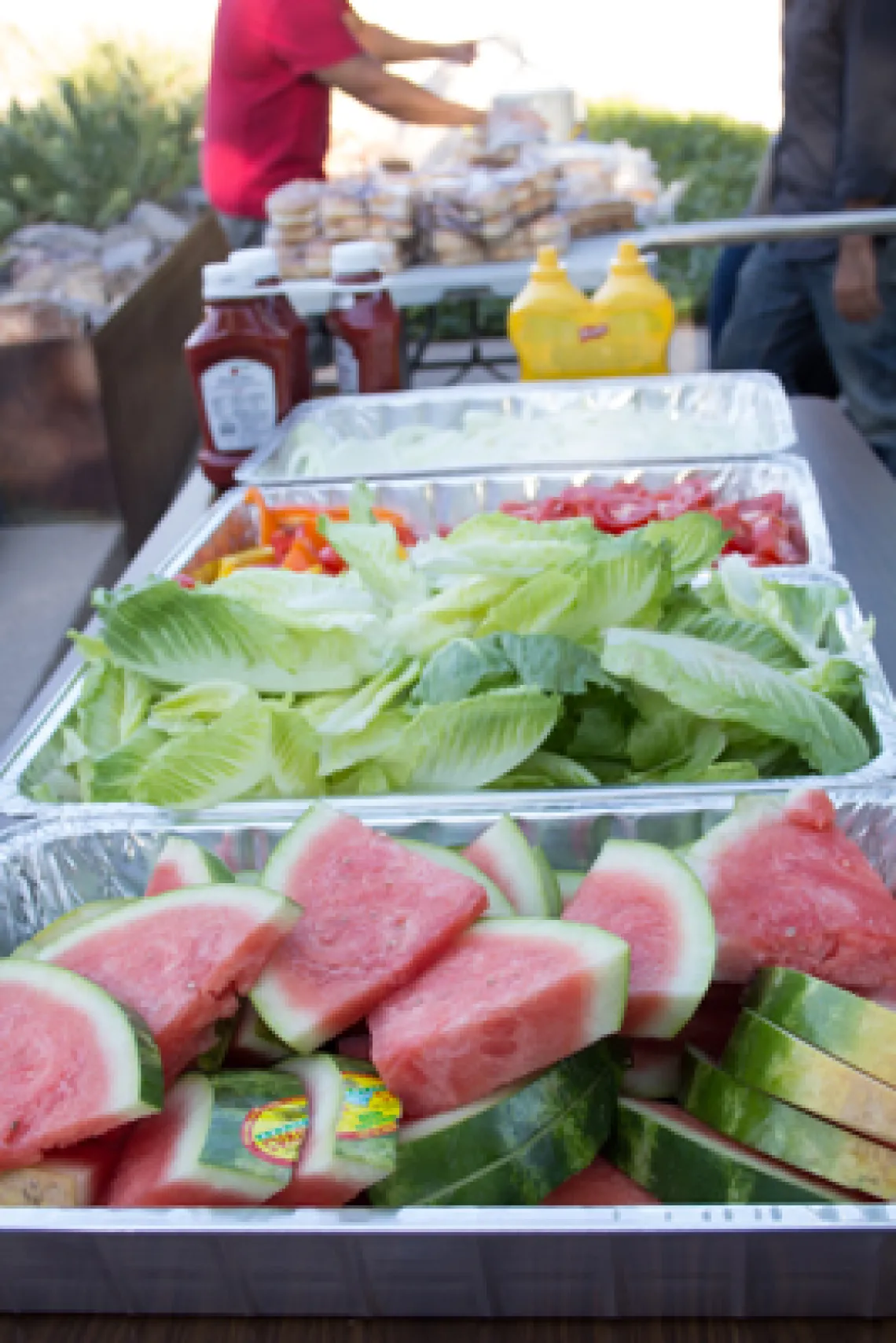 buffet table