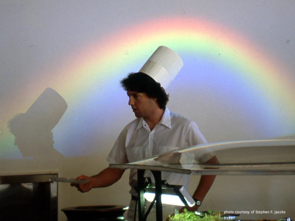 Rainbow Over Salad Bar, University of Arizona Student Union, 1989.