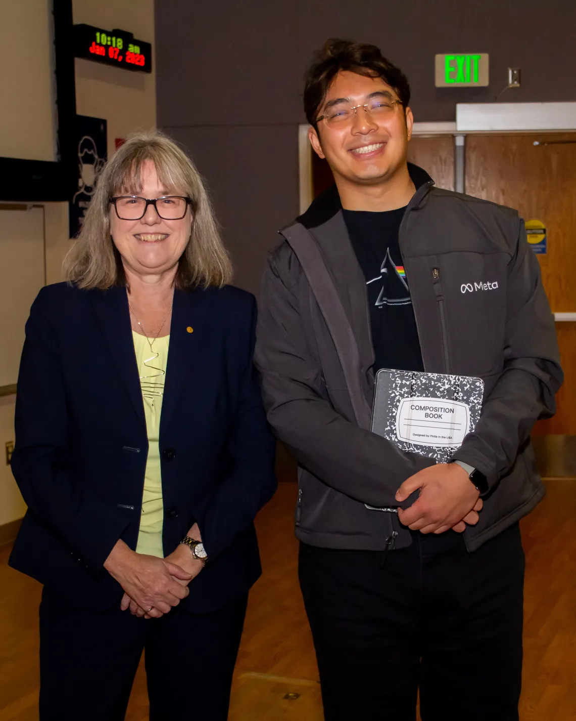 Kevin with Dr. Strickland