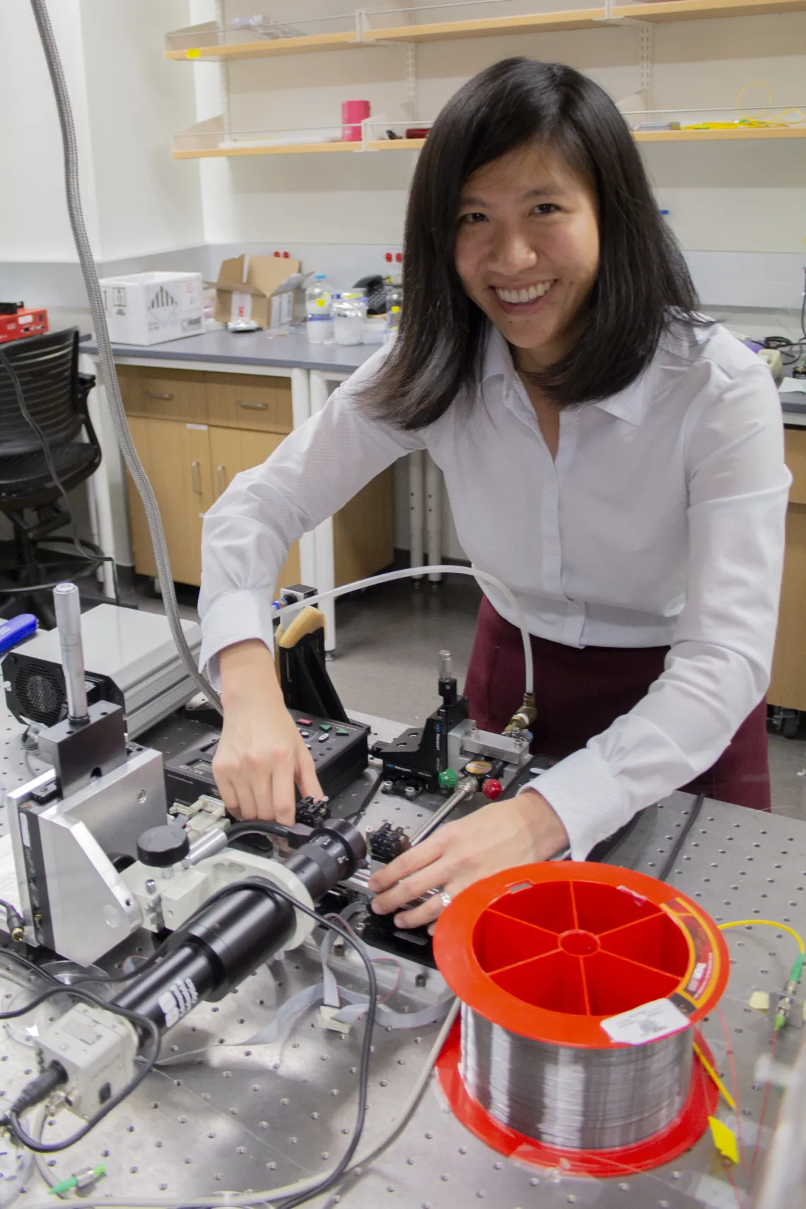 Judy Su in Lab