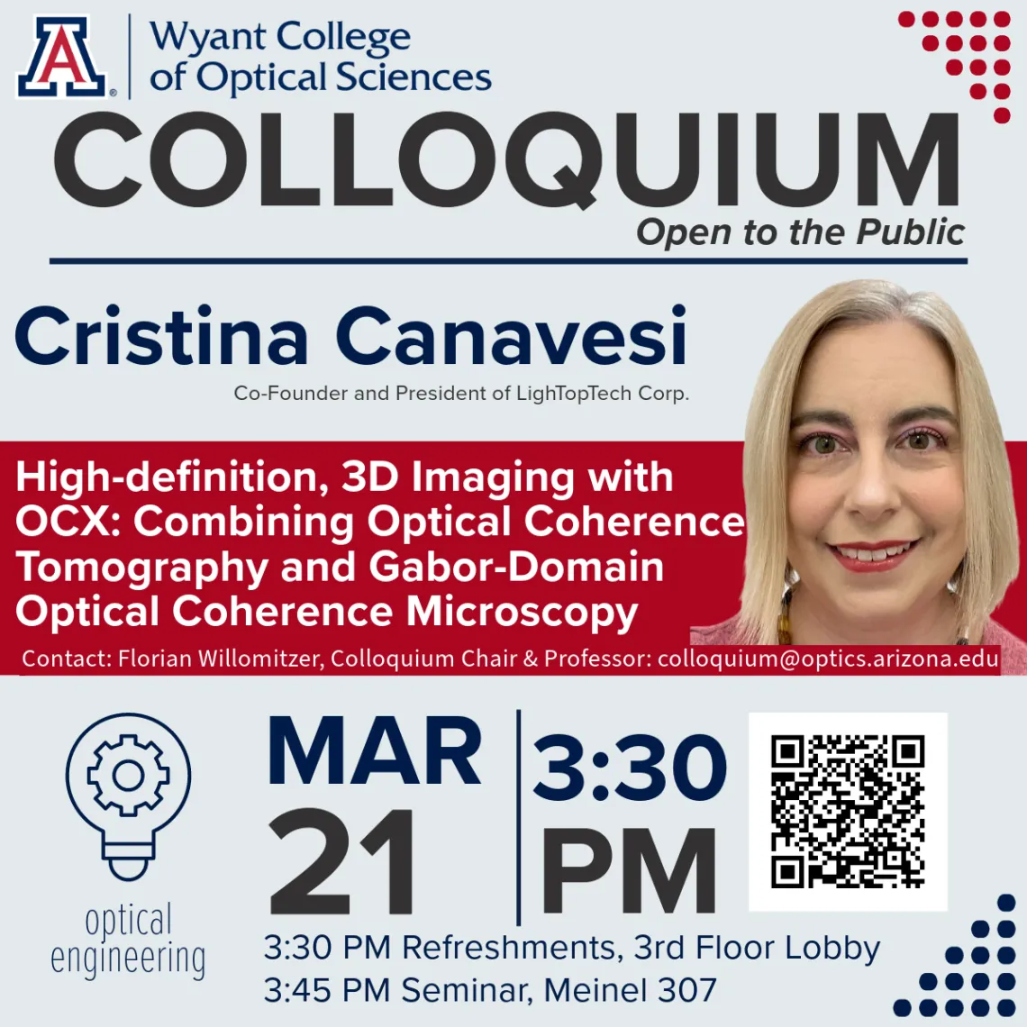 Cristina Canavesi Colloquium