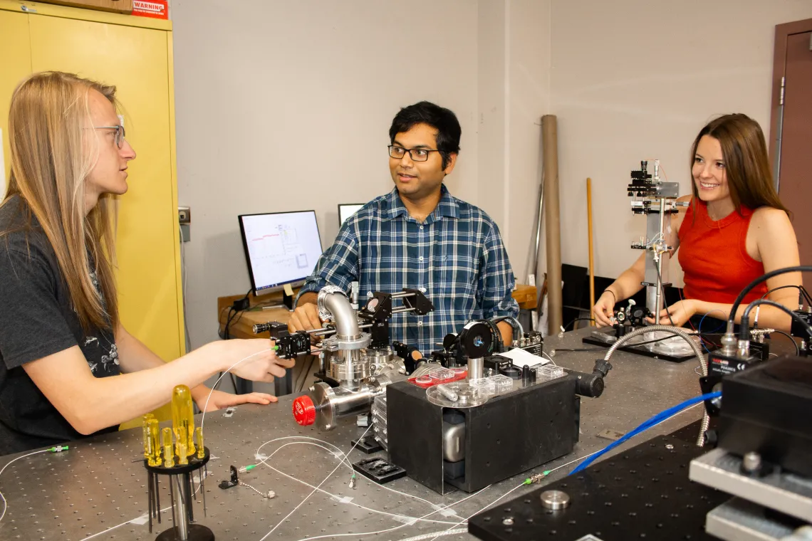 students working in Dal Wilson's Lab