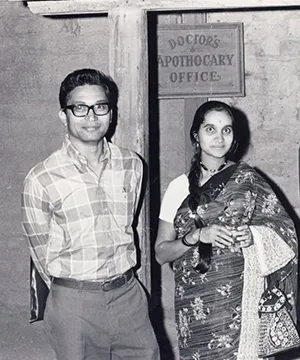 Arvind and Sunita Marathay, 1971 OSA Meeting, Old Tucson