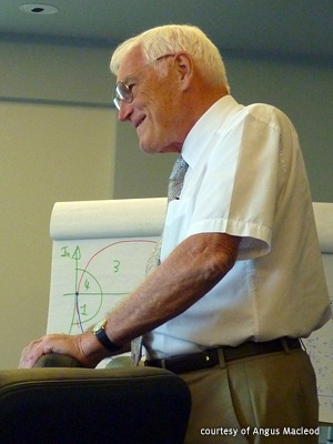 H. Angus Macleod lecturing