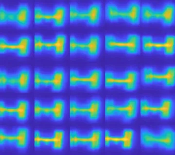 Shack-Hartmann WFS image of the ISS obscured by strong atmospheric turbulence