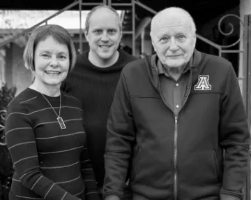 The Wyant family (from left): Tammy, Clair and Jim.