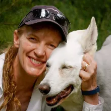 Jennifer Turner-Valle and Dog