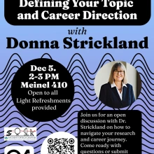 strickland student talk flyer