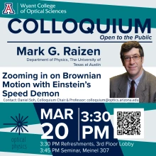 Mark G. Raizen colloquium