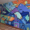 OSC Wyant College Mural on Fourth Floor