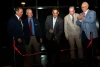 U of A President Suresh Garimella cuts the ribbon on the Grand Challenges Research Building, alongside other leaders. 